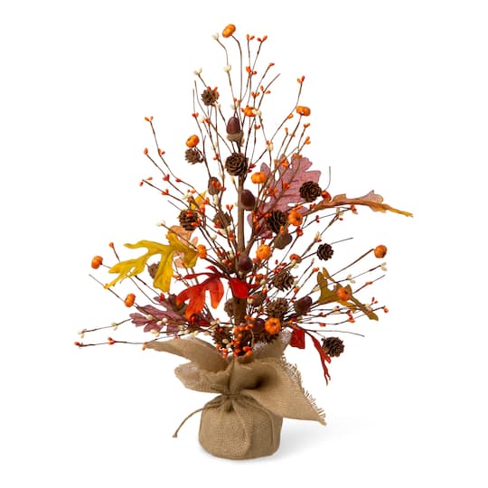 20" GlitzHome® Harvest Tree Tabletop Décor | 20" x 5.91" x 5.91" | Michaels®